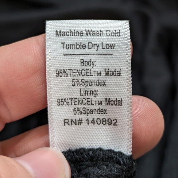 Marine Layer black Lexi Rib fit and flare midi dress XL - Picture 10 of 10